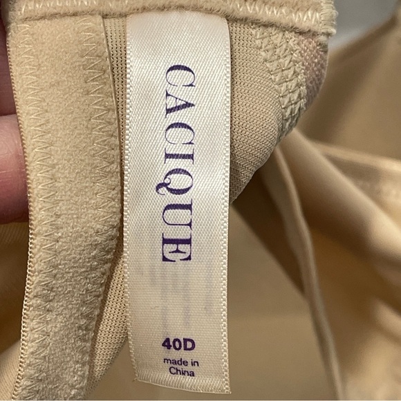 Cacique Nude Leopard Print Underwire Lightly Padded Bra 40D - Picture 5 of 6